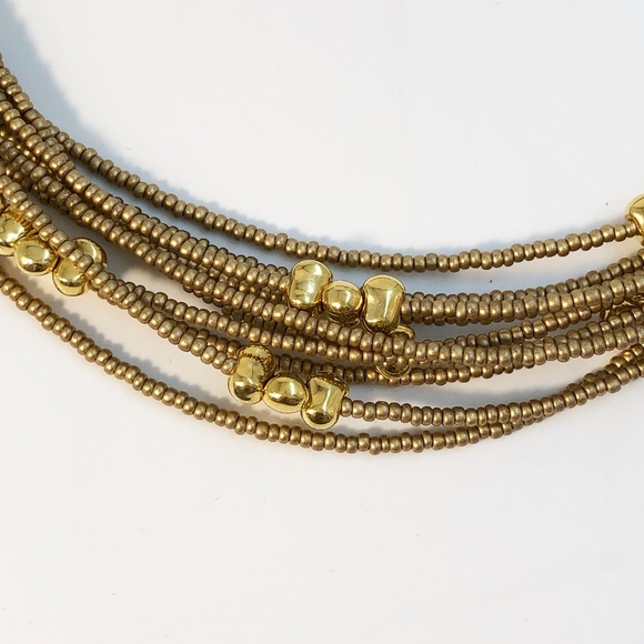 Joan Rivers Gold Tone Hammered Disc Torsade Necklace - Picture 8 of 8